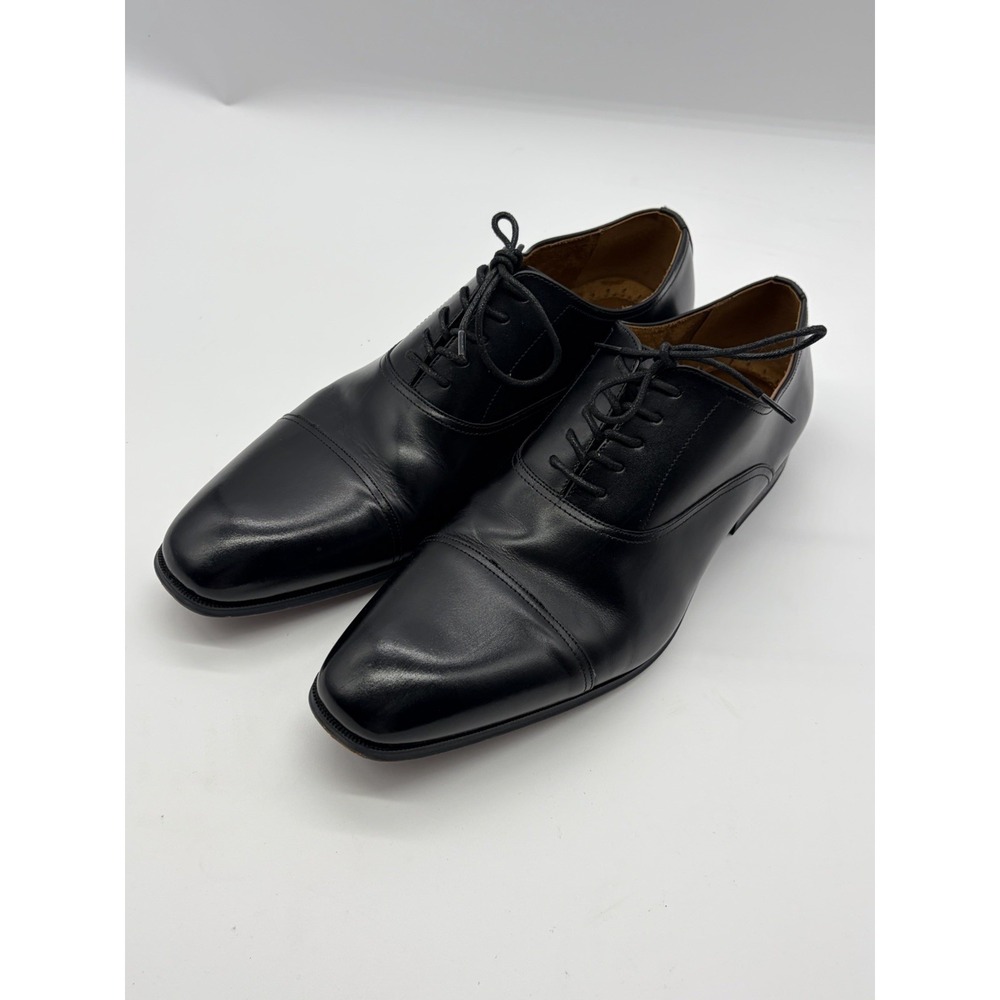Florsheim Leather Dress Shoes Men's 13- 3E Black Cap Toe Oxford Memory Foam